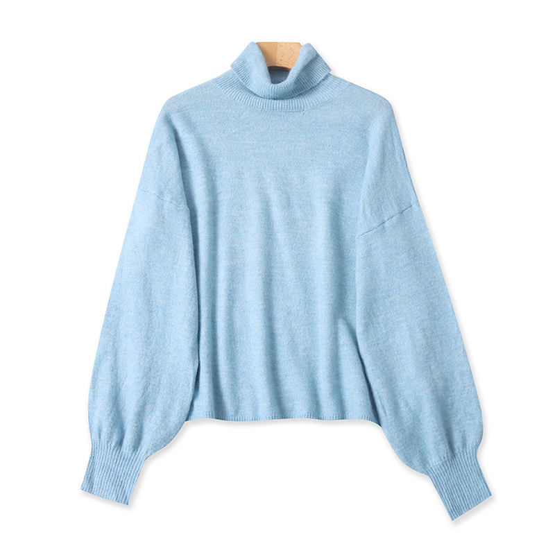 爱丽爱熙高领宽松毛衣针织衫上衣