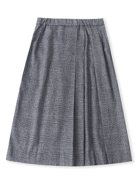 气质包臀半身裙 春秋新款中长款收褶开叉显瘦女时尚百搭裙子02144