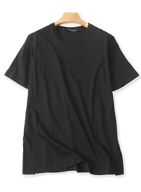 全棉圆领短袖T恤衫夏季新款男女宽松休闲上衣外贸短袖体恤衫02283