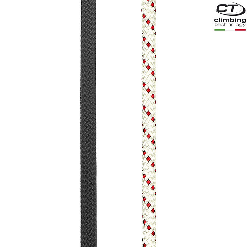 CT Climbing Technology Worksman Black 11.1mm救援黑静力绳白色图片