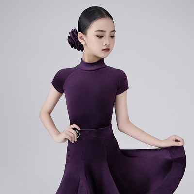 星辰舞服拉丁舞规定赛服高级柔软超柔丝绒高级显气质赛场