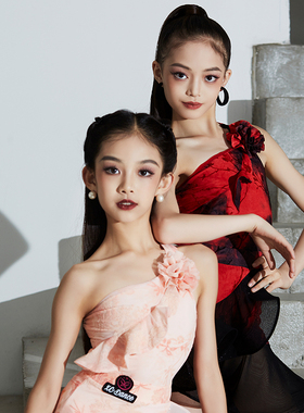 星辰舞服拉丁舞练习套装女儿童成人新款两件套显瘦修身显白艺考服