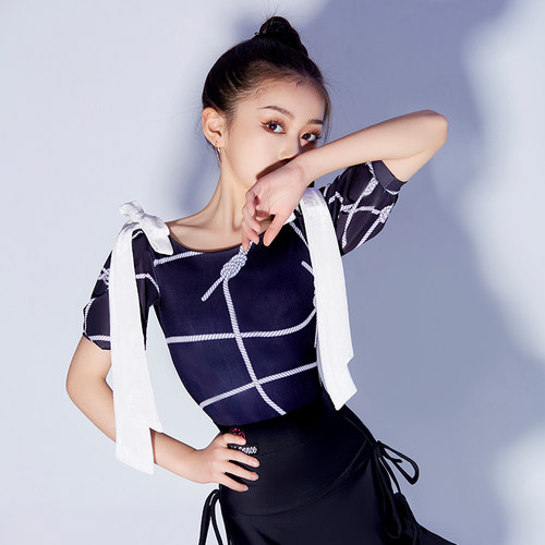 星辰舞服拉丁舞国标舞儿童成人长袖伦巴恰恰新款学院风班服表演服