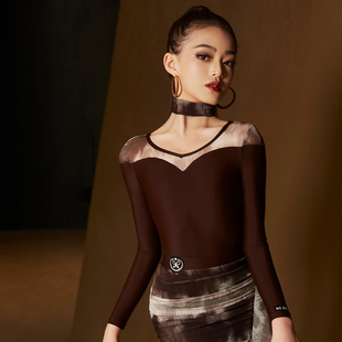 星辰舞服拉丁舞新款练习套女儿童成人新款显白显瘦花纹演出服