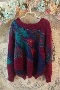 2024年新品 涂鸦秋冬毛衣纯马海毛