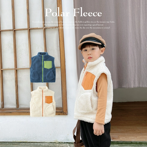 Детский демисезонный зимний жилет, пуховик, флисовый костюм мальчика цветочника, увеличенная толщина, детская одежда