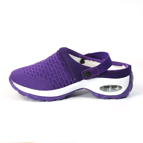 【断码清仓】包头拖鞋女秋冬防滑厚底加毛拖鞋加绒妈妈增高棉拖女