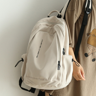 百搭大容量双肩包女轻便旅游书包初中女生大学生电脑包双肩背包