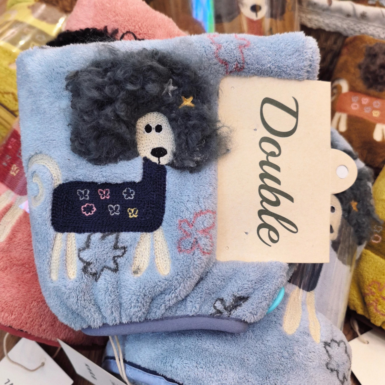 双利新款爆炸头小狗系列毛巾浴巾干发帽浴裙浴袍珊瑚绒吸水不掉毛,居家布艺,干发毛巾,淘宝优惠券,粉丝福利购,淘宝优惠卷