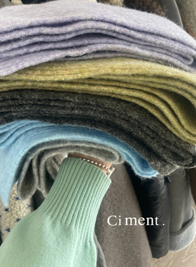 ciment 自制柔软羊毛百搭极简围巾