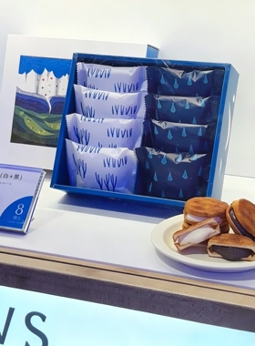 日本SNOWS北海道机场限定黑白巧克力夹心饼干甜品礼盒进口零食