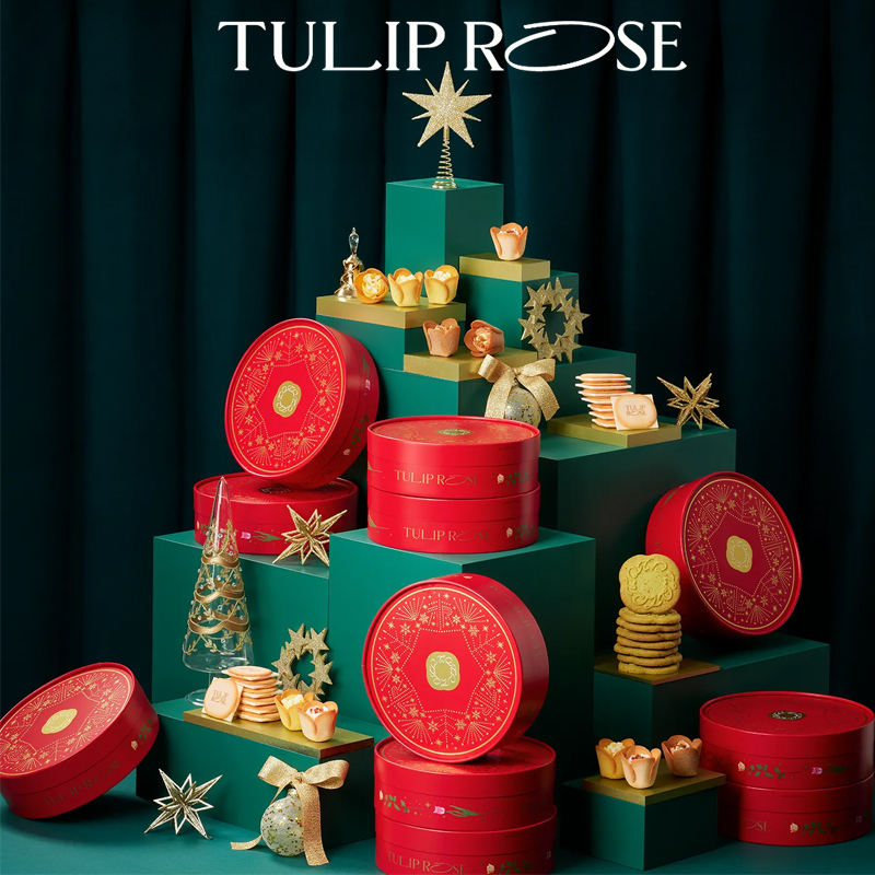 日本贵妇级糕点郁金香玫瑰卷礼盒