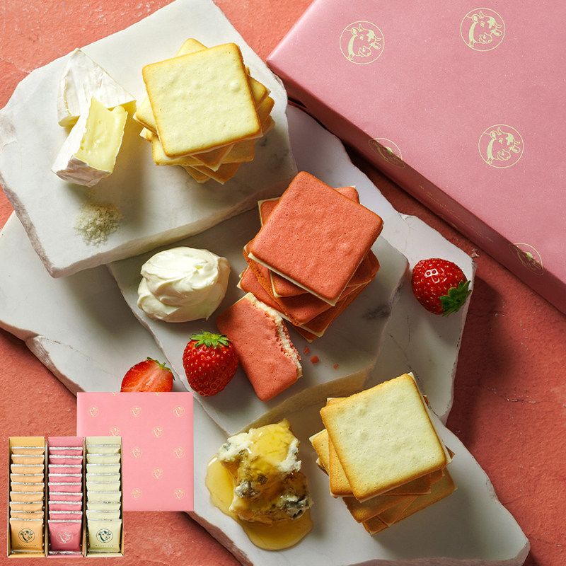 现货日本代购零食东京牛奶工厂海盐芝士夹心饼干脆曲奇松露礼盒装