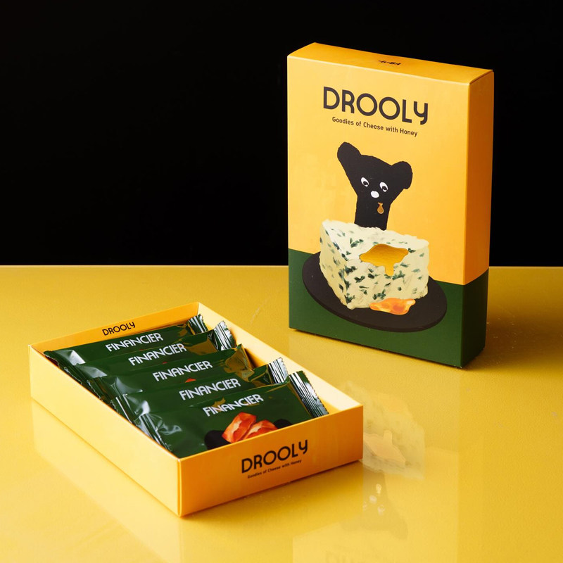 日本DROOLY芝士蜂蜜巧克力夹心饼干费南雪蛋糕点心礼盒进口零食