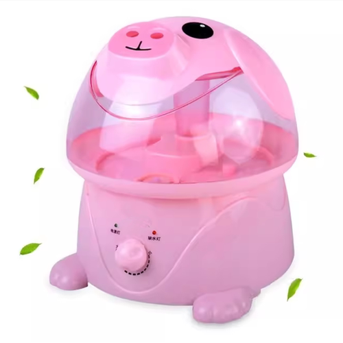 卡通粉猪空气加湿器包邮