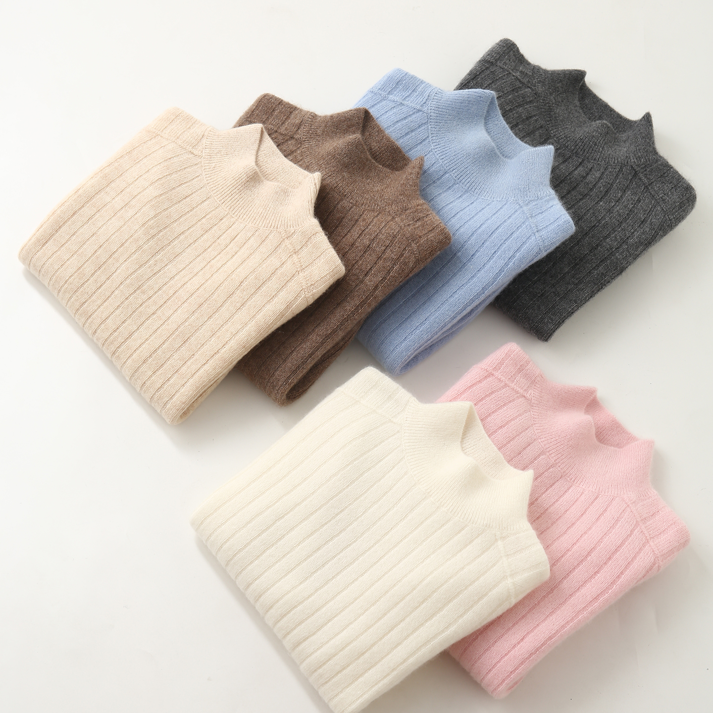 儿童100%纯山羊绒杉单股薄款毛衣