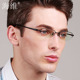 纯钛眼镜架近视男半框眼镜框眼睛大框黑框眼镜框架商务 海维