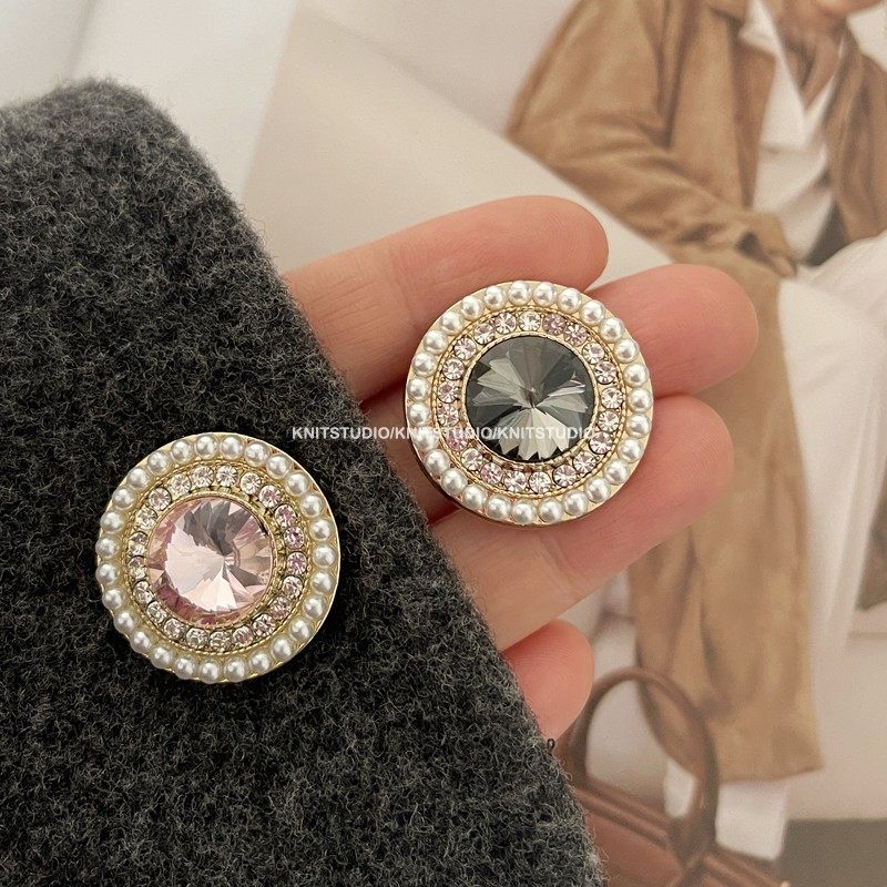 小香风高档精致纽扣羊绒大衣