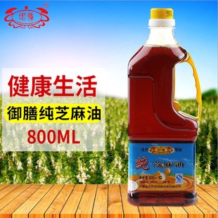凤阳特产御膳麻油 纯芝麻油 香油 初榨头道油月子油凉拌油800ml
