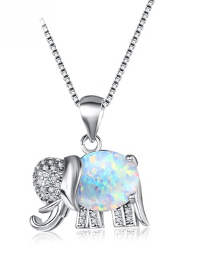 9714【原创opal系列·小象】设计师款澳宝女士项链