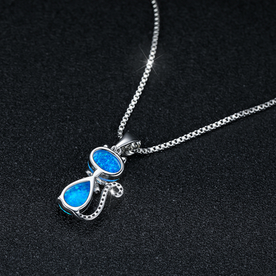 9843【原创欧泊opal系列】10*20mm设计师款女士项链