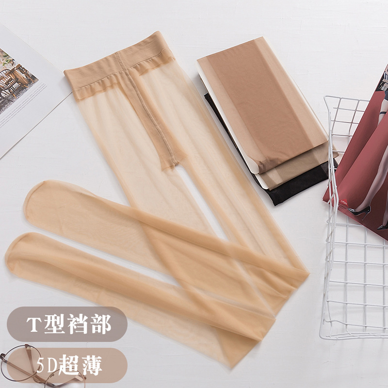 SK8909丝袜5D女薄款防勾丝超薄无痕T裆夏天夏季黑肉色裤袜季性感