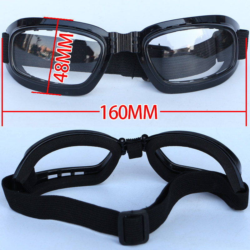 防冲击防尘防风沙防护眼镜 护目镜 骑行可折叠海绵密封小风镜眼罩