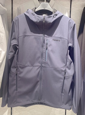 探路者防风越野外套男26春夏新软壳衣机能风徒步登山TAEEAO81017