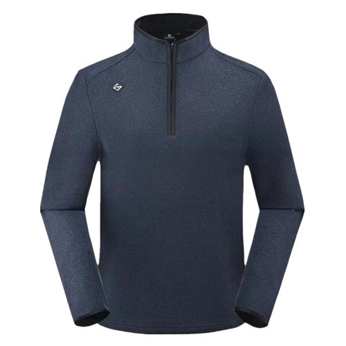 探路者抓绒衣男抗静电