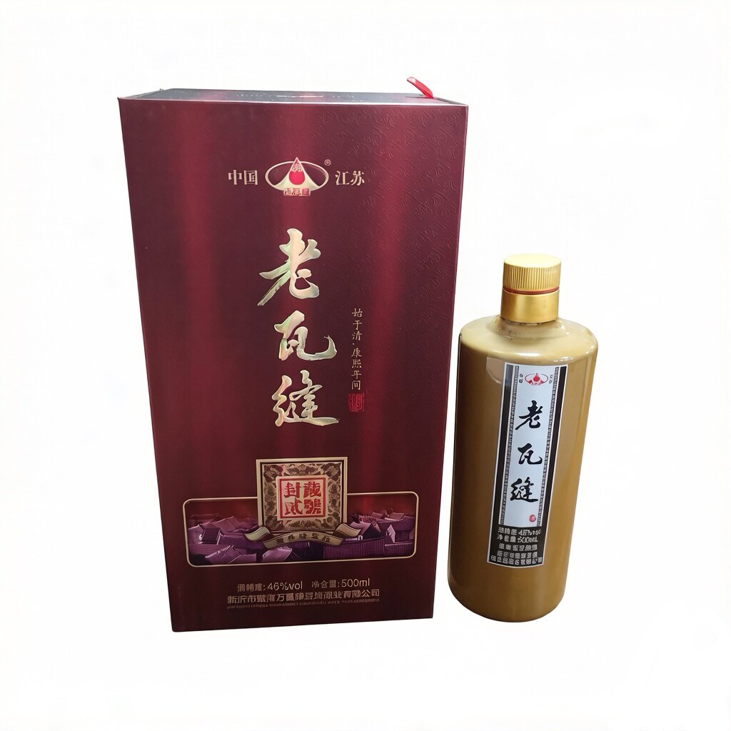 窑湾绿豆烧酒封藏贰号46度500mlx6瓶整箱新沂特产送3只袋子