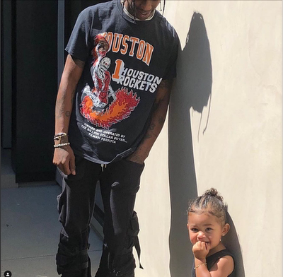 Travis Scott 同款短袖T恤  NBA火箭 warrenlotas 图案宽松