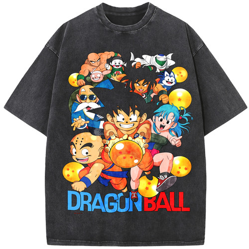 939龙珠经典角色合集印花短袖 T 恤男动漫二次元宽松休闲情侣上衣