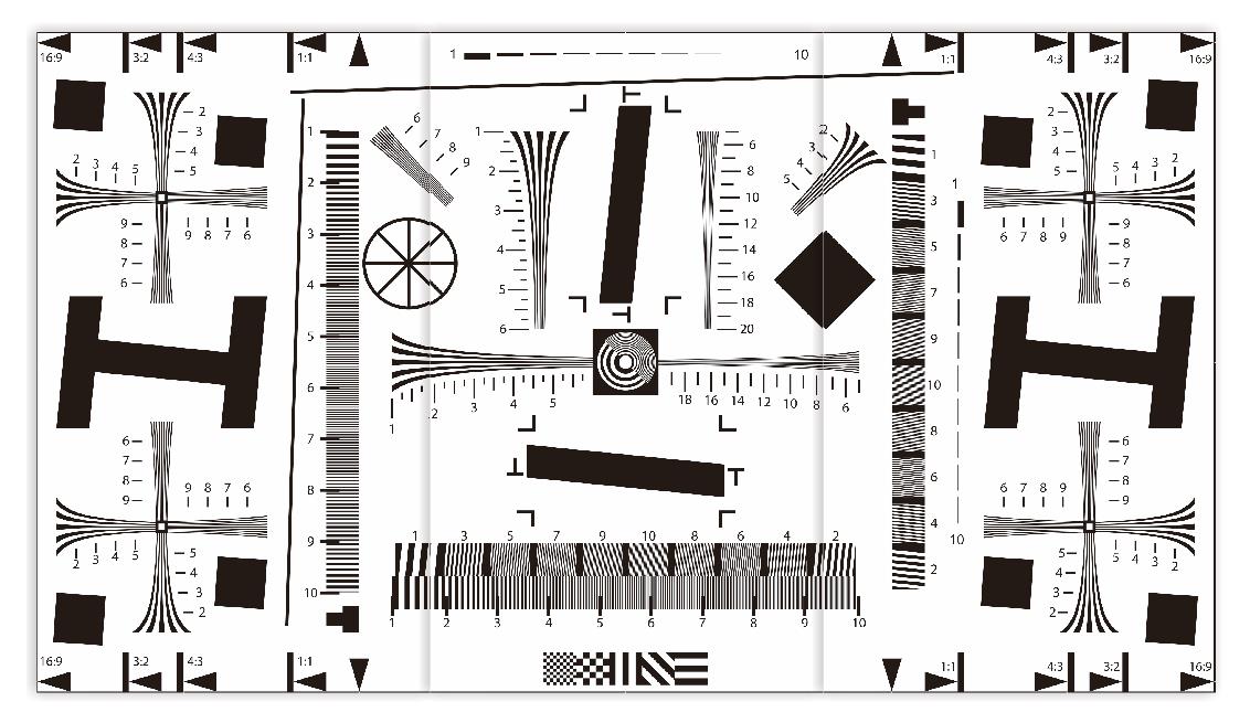 8X超大尺寸ISO12233分辨率测试卡