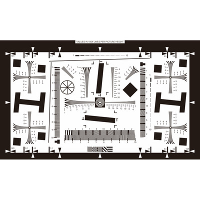2X分辨率测试卡ISO12233数字相机清晰度像素测试原版矢量高清印制