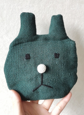 尼泊尔 WSDO纯棉手织布呆萌小熊零钱包 钥匙包 卡包 迷你化妆包