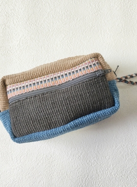 尼泊尔 WSDO纯棉手织布零钱包 gopro相机包 小物小包钱包