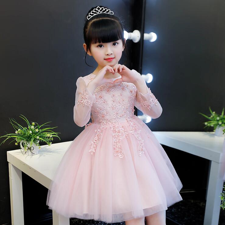 婚纱公主风舞台表演儿童礼服包邮