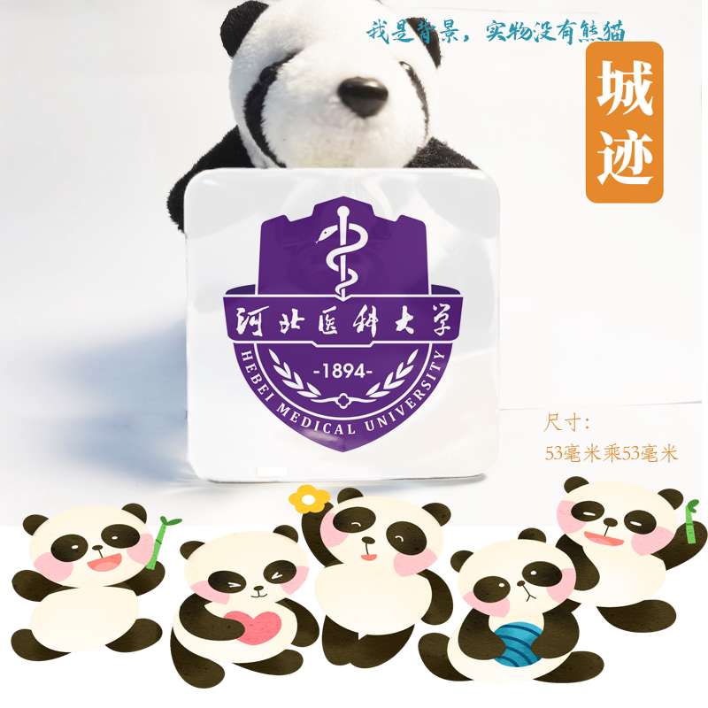 河北医科大学冰箱贴校徽河北医科大学纪念品校友高考伴手礼磁性贴