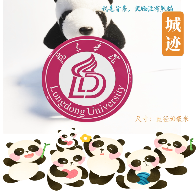 陇东学院冰箱贴校徽陇东学院纪念品校友留念纪念伴手礼冰箱贴定制