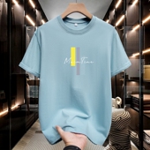 T108 联盟9 P15 T恤印花半袖 已质检_柜拍平铺_ 35男士 纯棉短袖