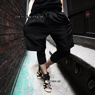 新款 短裤 男士 休闲裤 春夏 假两件leggings打底裤 现YUNO韩国进口