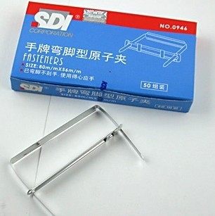 sdi手牌0946铁装钉弯脚型两孔夹