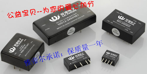 WD12-12D24B1 双路输出 DC-DC 12转正负24V 电源模块 12W 250mA