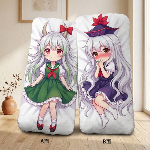 东方project上白泽慧音Q版圆角小抱枕二次元周边定制