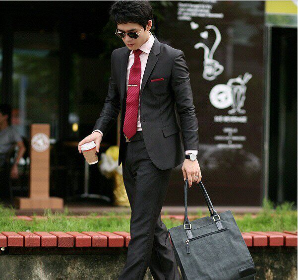量身定做男士西装 韩版修身西服套装 新郎伴郎婚庆礼服 商务休闲