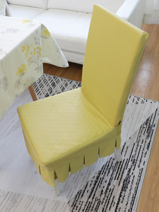 餐桌布椅套纯色美式套装北欧凳子套家用布艺简约hh加厚椅子套罩
