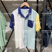 72625 Levis李维斯专柜正品 0030 翻领拼接撞色短袖 衬衫 2020 男士
