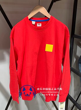 levis乐高联名男士红色套头卫衣