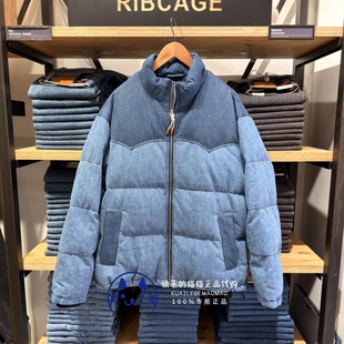 Levis李维斯专柜正品2025 男士拼接加厚立领牛仔羽绒服004Z9-0001
