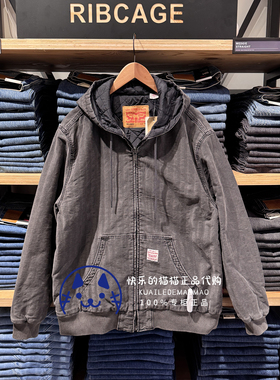 Levis李维斯专柜正品2025 男士巴恩风连帽工装棉服外套A3222-0015